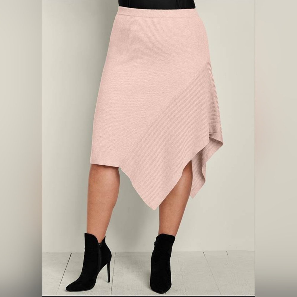 Venus Asymmetrical Sweater Skirt - 1X